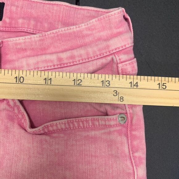 Veronica Beard Women's Kate Skinny Acid Wash Pink High Rise Jeans Barbiecore 28 - Picture 10 of 11